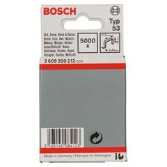  Feindrahtklammern, Typ 53 Bosch Feindrahtklammer Typ 53, für Druckluftnagler/Drucklufthefter 12375045
