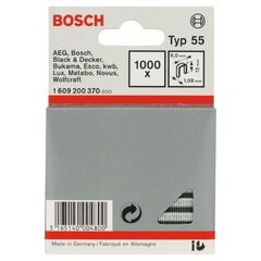  Schmalrückenklammern, Typ 55 Bosch Schmalrückenklammer Typ 55, für Druckluftnagler/Drucklufthefter 12375053