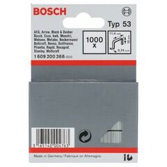  Feindrahtklammern, Typ 53 Bosch Feindrahtklammer Typ 53, für Druckluftnagler/Drucklufthefter 12375049