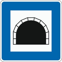  Richtzeichen Verkehrszeichen 327 Tunnel 600x600mm, Alu 3mm, RA2 12359771