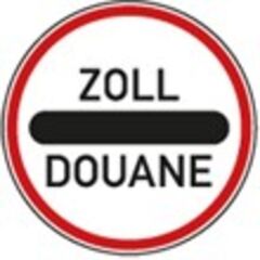  Richtzeichen Verkehrszeichen 392 Zollstelle , Ø 750mm, Alu 2mm, RA2 12359152