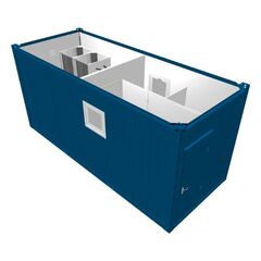  Containex Sanitärcontainer Containex 20' PU-STANDARD SANITÄRCONTAINER "25 Personen" - RIH 2,54m - weiß 1238798