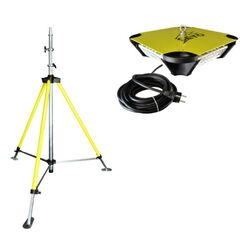  Baustellenbeleuchtung SET LED Leuchte XLD Compact Essential + Baustellenstativ 1,15 – 3,85m (luftgedämpft)  12466872