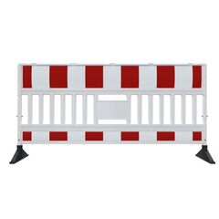  TL-Absperrschrankengitter Schake EURO3 Absperrschrankengitter mit Füßen Typ ULTRA Folie Typ RA1/A, rot / weiß 12450236