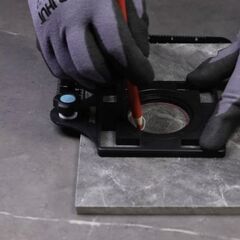  Fliesenlegerbedarf BIHUI Fliesenbohr-Schablone ''Alu 6-Arm'' 12466836