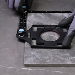  Fliesenlegerbedarf BIHUI Fliesenbohr-Schablone ''Alu 6-Arm'' 12466836