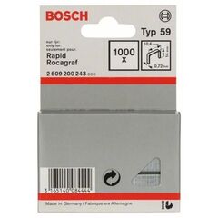  Feindrahtklammern, Typ 59 Bosch Feindrahtklammer Typ 59, für Druckluftnagler/Drucklufthefter 12375098