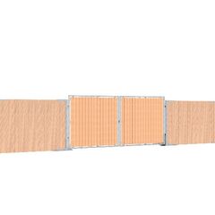  Bauzaun Holzbauzauntor mit robuster Stahlkonstruktion 12467227