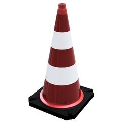  Leitkegel Leitkegel zweiteilig nach TL Folie Typ 2 Höhe: 500 mm 12450199