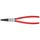  Kombizangen KNIPEX 44 11 J3 Sicherungsringzange für Innenringe in Bohrungen mit Kunststoff überzogen schwarz atramentiert 225 mm 12380254