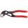  KNIPEX Cobra® Hightech-Wasserpumpenzangen KNIPEX 87 01 125 Cobra® Hightech-Wasserpumpenzange mit rutschhemmendem Kunststoff überzogen grau atramentiert 125 mm 12380279
