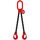  mit Standard-Aufhängering McBULL® 2-Strang-Kettengehänge, GK8, schwarz, 10 mm, 1 Meter, Typ1 12399546