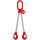  mit Standard-Aufhängering McBULL® 2-Strang-Kettengehänge, GK8, galv. verz., 8 mm, 1 Meter, Typ1"GV" 12399757