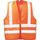  Arbeitskleidung Wica Tex *WILFRIED* TEXTIL-WARNWESTE MIT SCHULTERREFLEX, ORANGE Gr.  2-L (54/56) 12394567