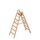  Layher Steigtechnik Leitern Layher Holzstehleiter mit 7 Stufen; Holzleiter mit 80mm breiten Stufen, beidseitig begehbar; Länge 1,87 m 12405414