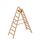  Layher Steigtechnik Leitern Layher Holzstehleiter mit 8 Stufen; Holzleiter mit 80mm breiten Stufen, beidseitig begehbar; Länge 2,12 m 12405467
