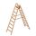  Layher Steigtechnik Leitern Layher Holzstehleiter mit 9 Stufen; Holzleiter mit 80mm breiten Stufen, beidseitig begehbar; Länge 2,38 m 12405396
