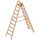 Layher Steigtechnik Leitern Layher Holzstehleiter mit 10 Stufen; Holzleiter mit 80mm breiten Stufen, beidseitig begehbar; Länge 2,62 m 12405449