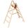  Leitern Holzstehleiter 5 Sprossen aus stabilem Holz mit 2x5 Sprossen; beidseitig begehbar; klappbar; Länge 1.50 m 12405374