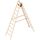  Leitern Holzstehleiter 10 Sprossen aus stabilem Holz mit 2x10 Sprossen; beidseitig begehbar; klappbar; Länge 2.95 m 12405392