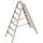  Leitern Layher Stufenstehleiter TOPIC 7 Stufen; Aluminiumleiter 2x7 Stufen 80 mm breit, beidseitig begehbar, klappbar, Länge 1.75 m 12405424