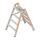 Leitern Layher Schwerlasttritt TOPIC 4 Stufen; Aluminiumtritt 2x4 Stufen 80 mm breit, beidseitig begehbar, klappbar, Länge 1.16 m 12405477