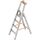  Stehleiter Layher Stufenstehleiter einseitig begehbar TOPIC mit 4 breiten Stufen; Aluminiumleiter klappbar mit Podest, Länge 1.70 m 12405434