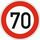  Verkehrsschilder und Straßenschilder ADCO Verkehrszeichen 274-70 Zulässige Höchstgeschwindigkeit 70 km/h, Ø 600 mm, Alu 2 mm, RA2 12355897