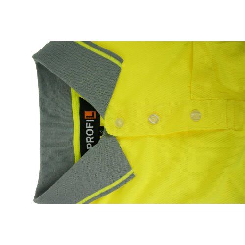 Arbeitskleidung PROFIL Warn-Poloshirt Paul leuchtgelb, Gr. S 12449245