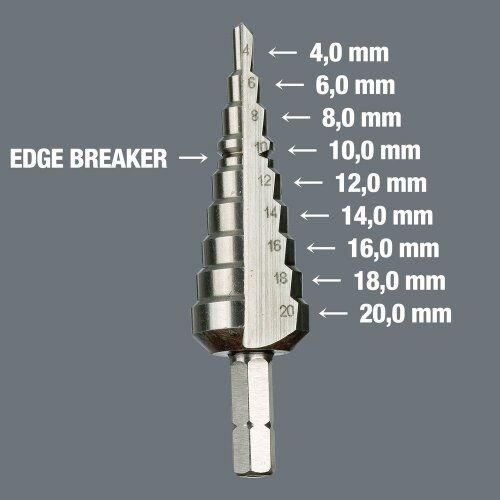  Sortimente für Spezialanwendungen 843 Stufenbohrer-Bit, 4-20 mm, 75 mm 12455048