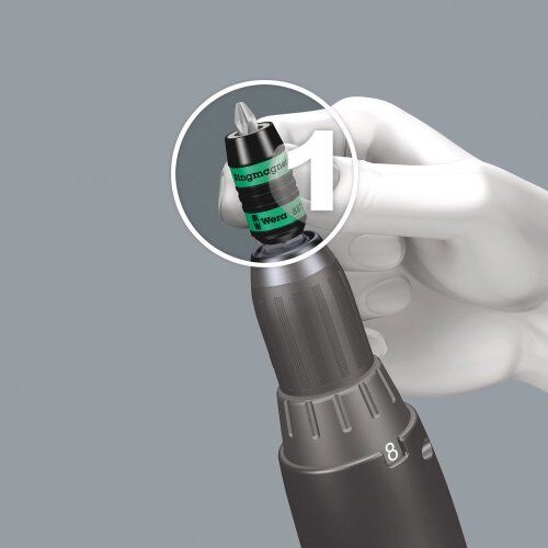 Bit-Sortimente Wera 887/4 RR SB Rapidaptor Universalhalter mit Ringmagnet, 1/4" x 57 mm 12451846