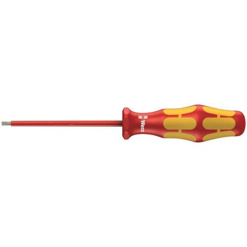  Kraftform Plus – Serie 100 VDE Wera 160 i VDE-isolierter Schlitz-Schraubendreher, 0,4 x 2,5 x 80 mm 12451935