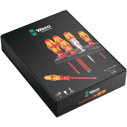  Kraftform Plus – Serie 100 VDE 160 i/165 i/7 Rack Schraubendrehersatz Kraftform Plus Serie 100 + Spannungsprüfer + Rack, 7-teilig 12452990