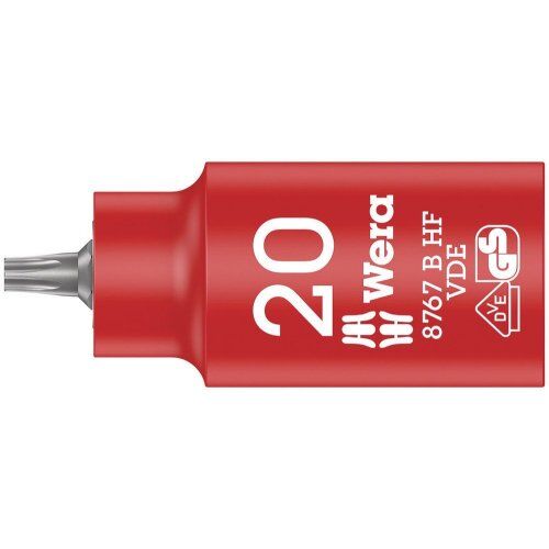  Zyklop VDE Knarre und Zubehör - Stückgeprüfte Sicherheit. 8767 B VDE HF TORX Zyklop Bitnuss, isoliert, mit 3/8"-Antrieb, mit Haltefunktion, TX 20 x 55 mm 12452976