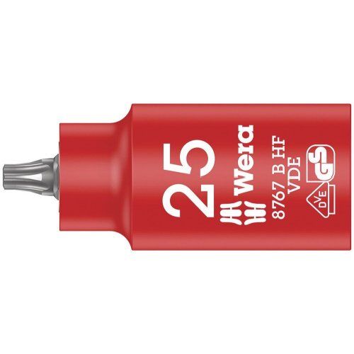  Zyklop VDE Knarre und Zubehör - Stückgeprüfte Sicherheit. 8767 B VDE HF TORX Zyklop Bitnuss, isoliert, mit 3/8"-Antrieb, mit Haltefunktion, TX 25 x 55 mm 12452980