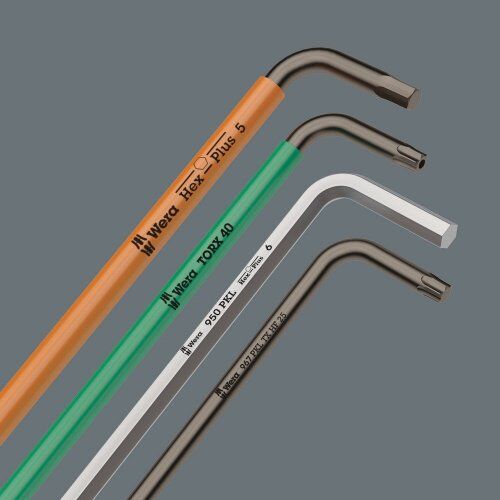  Winkelschlüssel für TORX®-Schrauben 967 SPKXL TORX Winkelschlüssel Multicolour, lang, TX 40 x 224 mm 12452690