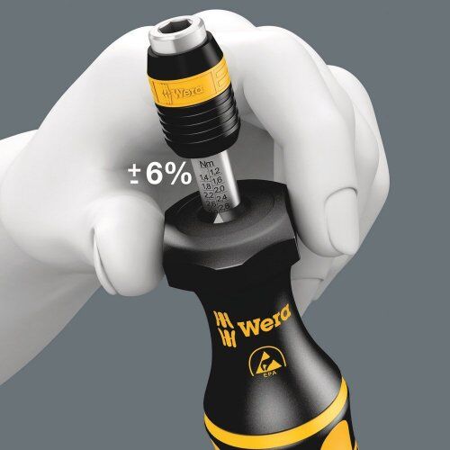  Serie 7400 Kraftform Drehmomentschraubendreher - Mit variabler Drehmomenteinstellung. Serie 7400 Kraftform ESD einstellbare Drehmomentschraubendreher (0,1-3,0 Nm) mit Rapidaptor Schnellwechselfutter, art. no. 7431 ESD x 0,30-1,00 N m 12455343