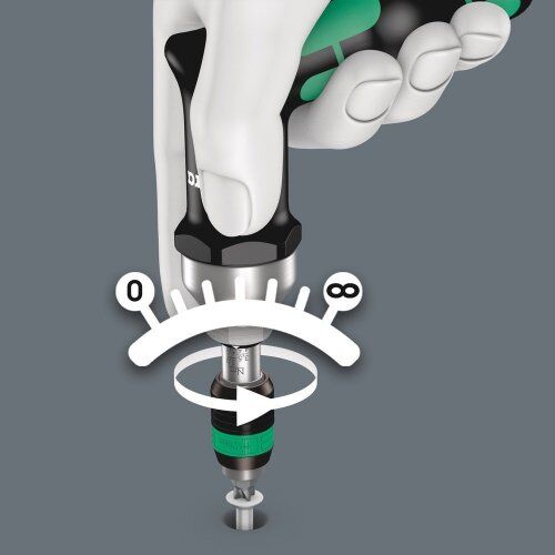  Serie 7400 Kraftform Drehmomentschraubendreher - Mit variabler Drehmomenteinstellung. Serie 7400 Kraftform Pistolengriff, einstellbare Drehmomentschraubendreher (3,0-8,8 Nm) mit Rapidaptor Schnellwechselfutter, art.no.7443x4,0-8,8N m 12455348