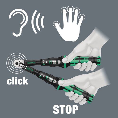  Click-Torque Drehmomentschlüssel mit Umschaltknarre Click-Torque A 5 Drehmomentschlüssel mit Umschaltknarre, 1/4" x 2,5-25 N m 12455397