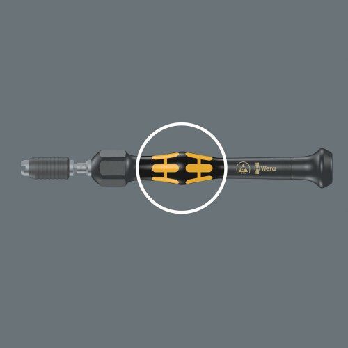  Serie 7400 Kraftform Drehmomentschraubendreher - Mit variabler Drehmomenteinstellung. 1430 Kraftform Micro ESD einstellbare Drehmomentschraubendreher (0,02-0,11 Nm) mit Schnellwechselfutter, art. no. 1430 ESD x 0,02-0,06 N m 12455349