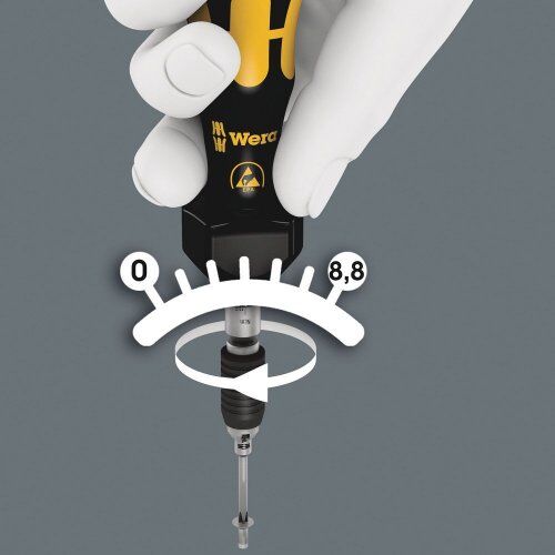  Serie 7400 Kraftform Drehmomentschraubendreher - Mit variabler Drehmomenteinstellung. Serie 7400 Kraftform ESD einstellbare Drehmomentschraubendreher (0,1-1,0 Nm) mit Schnellwechselfutter, art. no. 7436 ESD x 0,30-1,00 N m 12455337