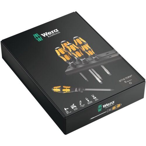  Kraftform Plus – Serie 900 977/6 TORX Schraubendrehersatz Kraftform Wera: Der Schraubmeißel + Rack, 6-teilig 12452367