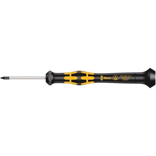  Serie ESD 1567 TORX HF ESD Kraftform Micro Schraubendreher mit Haltefunktion, TX 4 x 40 mm 12452478