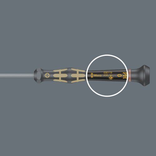  Serie ESD 1550 PH ESD Kraftform Micro Kreuzschlitz-Schraubendreher, PH 00 x 40 mm 12452463