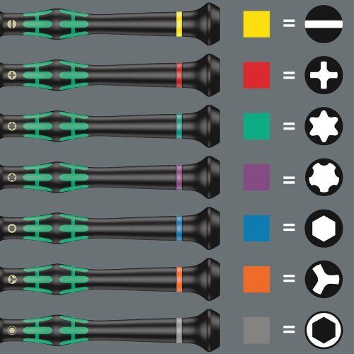  Serie Kraftform Micro 2052 Elektroniker-Sechskant-Kugelkopfschraubendreher, 3 x 60 mm 12452598