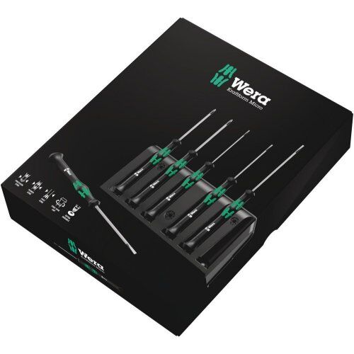  Serie Kraftform Micro 2035/6 A Elektroniker-Schraubendrehersatz + Rack, 6-teilig 12452543