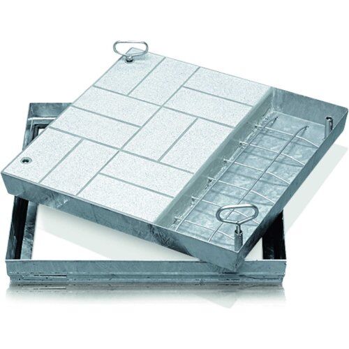  Schachtabdeckungen aus Stahl, verzinkt SCHACHTABDECKUNG-ST  MODELL 47038, Stahl verzinkt, 1000 x 800 mm 12457023