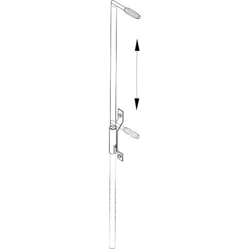  Einstieghilfe mit Schutzgriff zur Befestigung am Mauerwerk Einstiegshilfe 1.600 mm, Stahl verzinkt 12456966