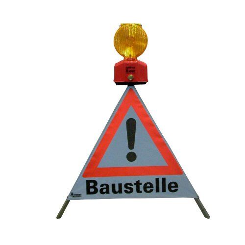  Warnpyramiden NESTLE Warnpyramide 70cm WAPY 70R, schweres Gest. mit Federmech. 12385301
