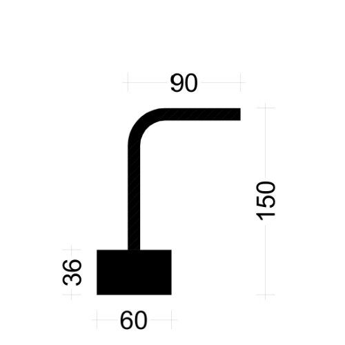  PLEXUS Einzelleiste PLEXUS Einzelleiste BK1025E 10mm, s=25cm, Typ"A" h=15cm, lü=39cm, v=9cm, Boxbreite=6cm Boxhöhe=36mm, L=125cm, PVC-Deckel, Farbe Blau, BST500 12445790